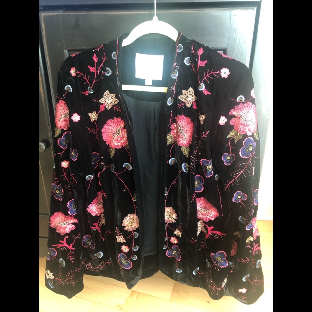 Anthropologie velvet jacket